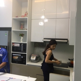 nội thát tủ bếp nhà chị Anh q7