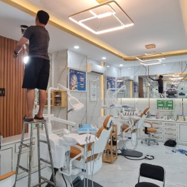 Thiết kế, thi công nội thất hệ thống nha khoa Sài Gòn